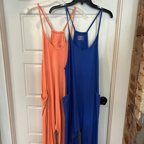 Free People Hot Shot Onesie (blue and coral) - Picture 1 of 1